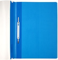 Папка-скоросшиватель пластиковая А4 OfficeSpace толщина пластика 0,16 мм, синяя