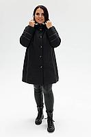 Женское зимнее черное пальто Bugalux 461 164-черный 46р.
