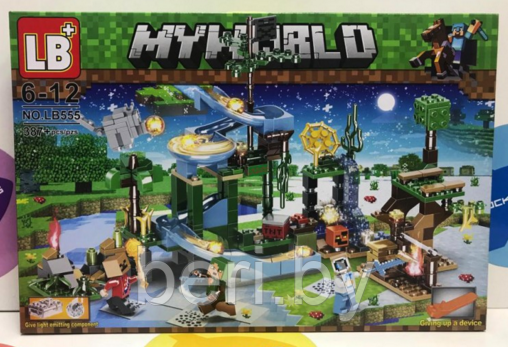 LB555 Конструктор LB My World "Звёздная горка пещерного волк" (аналог Lego Minecraft), 487 деталей, Майнкрафт