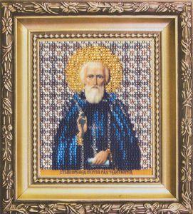 Б-1154 "Икона святой преподобный Сергий Радонежский", бисер - фото 1 - id-p133856267
