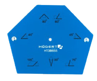 HT3B657 Угольник магнитный шестигранный для сварочных работ на 6 углов, усилие 11,5кг, HOEGERT