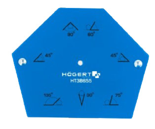 HT3B657 Угольник магнитный шестигранный для сварочных работ на 6 углов, усилие 11,5кг, HOEGERT - фото 1 - id-p133859223