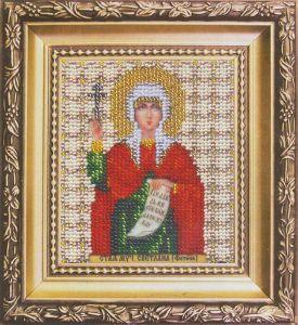 Б-1073 "Икона святой мученицы Светланы", бисер
