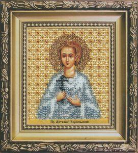 Б-1208 "Икона святого праведного Артемия Веркольского", бисер - фото 1 - id-p133859510
