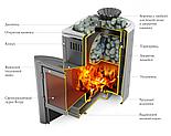 Печь для бани ТЕРМОФОР Гейзер Мини 2016 Inox Витра ЗК ТО антрацит, фото 2