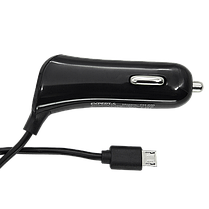 Автомобильное зарядное устройство EXPERTS CH-220 с кабелем micro USB (2.4 A), черное, фото 2
