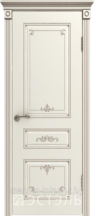 Вивьен ДГ 800*2000 Слоновая кость эмаль патина капучино