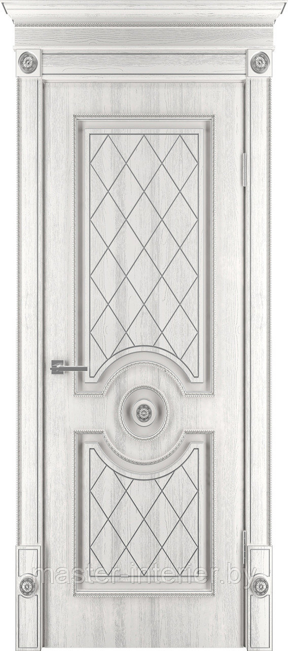 Флоренция-3 ДГ 800*2000 Эмаль серебро
