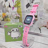 Детские умные часы SMART BABY S4 с функцией телефона Розовые с белым, фото 2