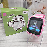 Детские умные часы SMART BABY S4 с функцией телефона Розовые с белым, фото 5
