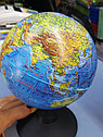 Глобус Globen D 120 мм с физической картой Земли, детский обучающий развивающий глобус настольный игрушка, фото 3