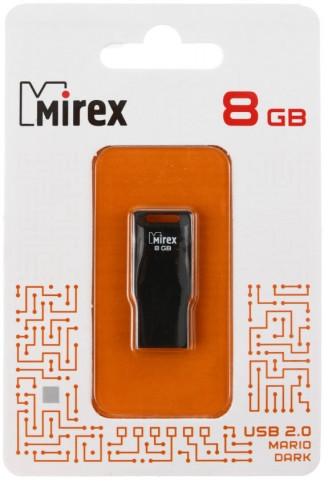 Флеш-накопитель Mirex Mario (Color Blade) 8Gb, корпус черный - фото 1 - id-p133891892