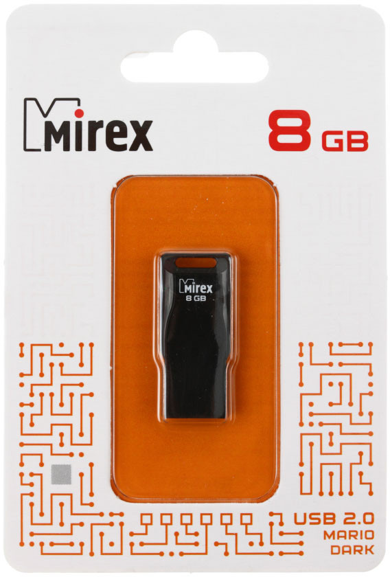 Флеш-накопитель Mirex Mario (Color Blade) 8Gb, корпус черный - фото 2 - id-p133891892