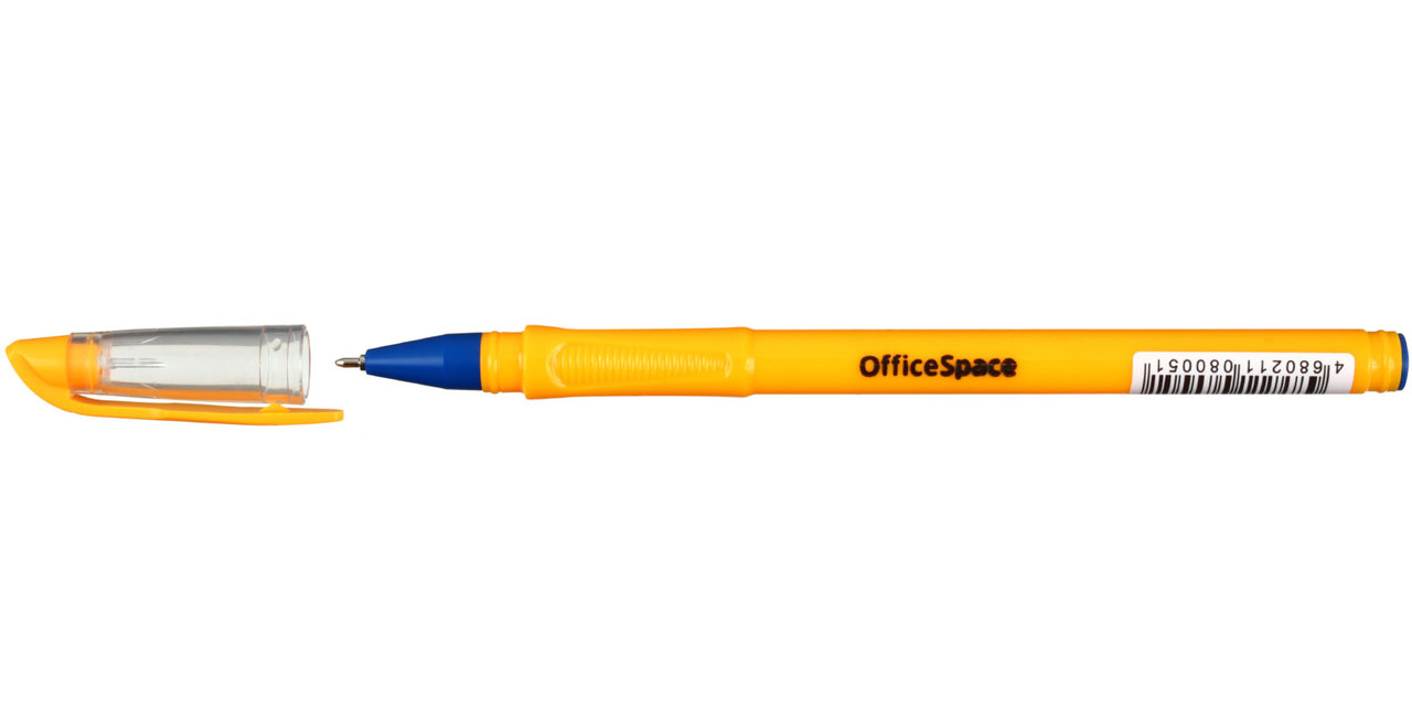 Ручка шариковая OfficeSpace Orange корпус оранжевый, стержень синий - фото 2 - id-p133812103