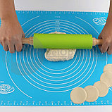 Коврик силиконовый для раскатки теста, 60 х 45 см (64 х 45 см) Салатовый (зеленый), фото 8