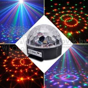 Диско-шар LED RGB Magic Ball Light, пульт ДУ, флешка (Высокое качество - Рекомендуем)