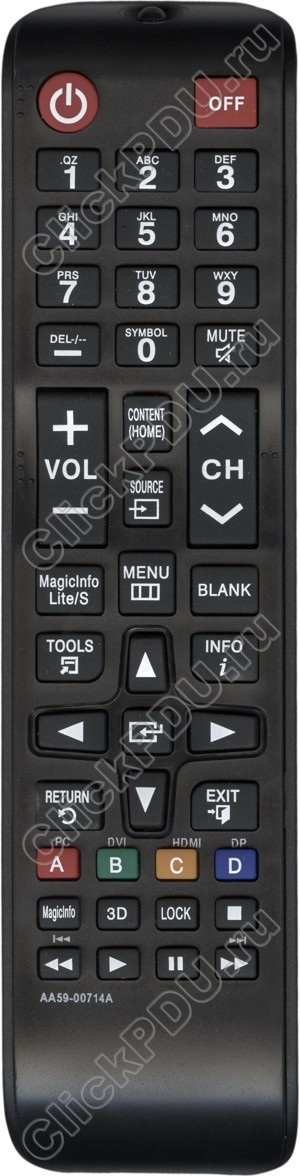 Пульт телевизионный Samsung AA59-00714A ic 3D LCD TV