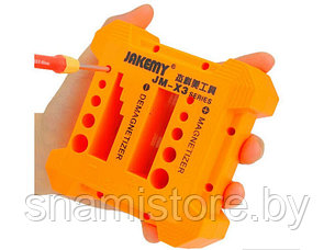Намагничиватель-размагничиватель для стального инструмента (98 x 98 x 40 мм)  JAKEMY JM-X3, фото 2