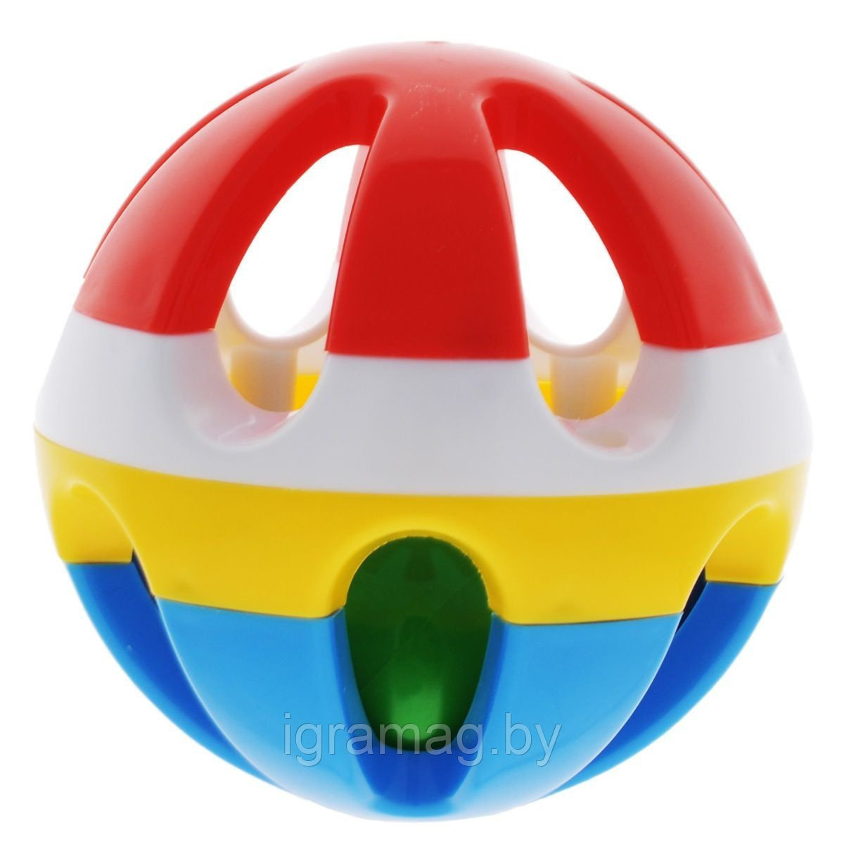 Разноцветный шар погремушка - фото 2 - id-p133911053