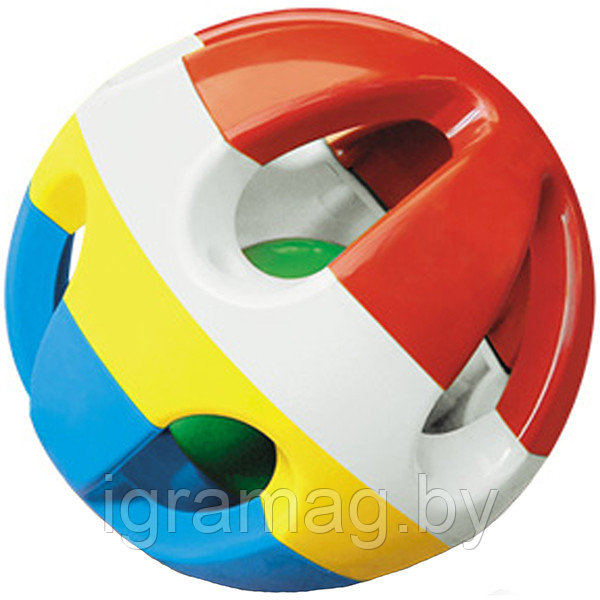 Разноцветный шар погремушка - фото 3 - id-p133911053