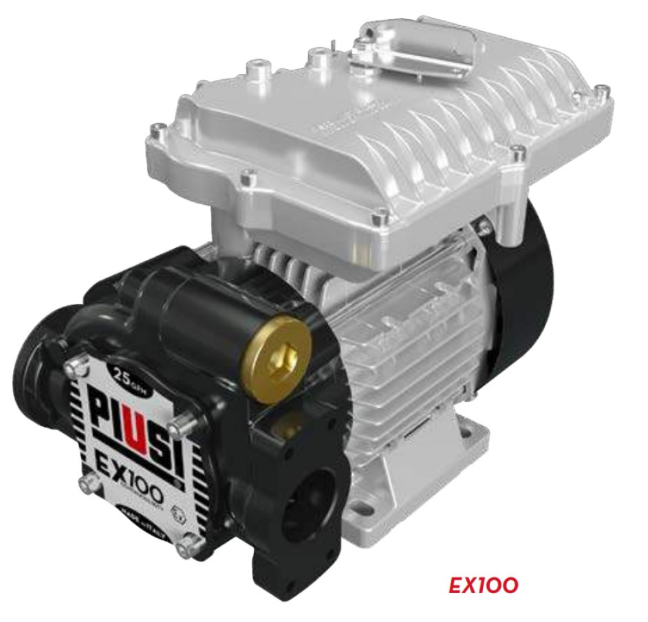 EX100 230/50 ATEX - Роторный электронасос для бензина, ДТ, керосина, 100 л/мин