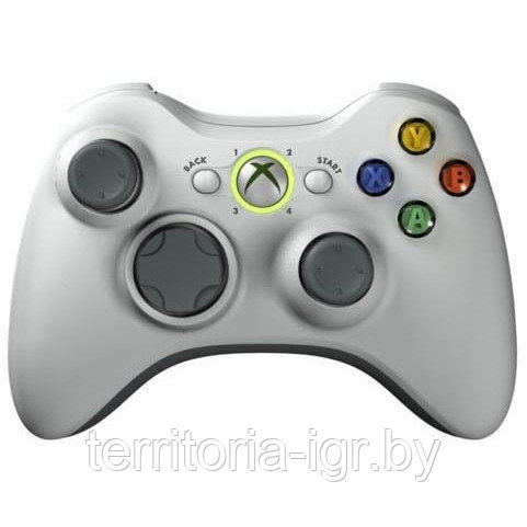 Беспроводной геймпад Xbox 360 Wireless Controller (белый) отличная Копия