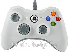 Проводной геймпад для Xbox 360 Microsoft белый копия