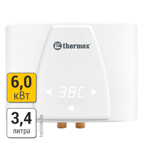 Водонагреватель проточный Thermex Trend 6000, 6 кВт