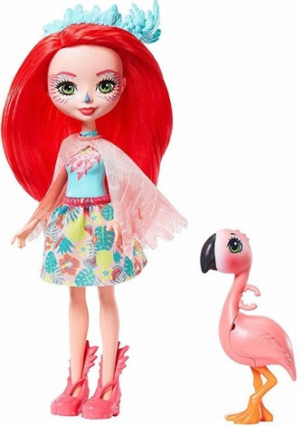 Кукла Фенси Флэминг с любимой зверюшкой Mattel Enchantimals GFN42 Энчантималс