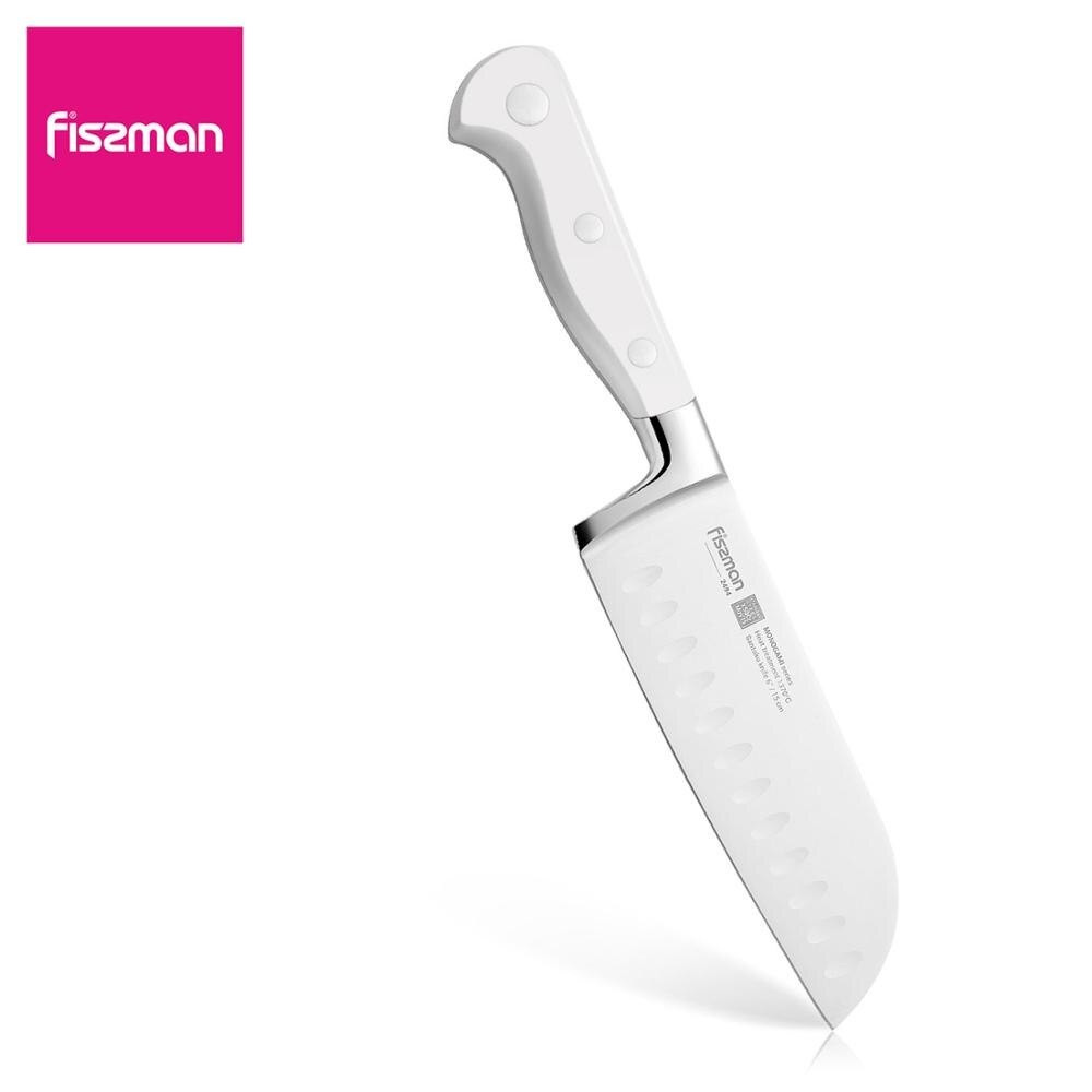 Нож FISSMAN 2494 MONOGAMI 15см Сантоку (X50CrMoV15 сталь) - фото 1 - id-p133936077