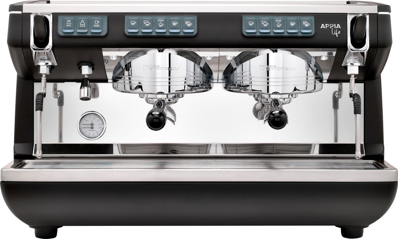 Кофемашина Nuova Simonelli Appia Life 2Gr V 220V Black (авт., 2 выс.гр., экономайзер) - фото 2 - id-p133948907