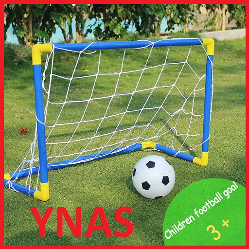Детские футбольные ворота игровые арт. 5512 + мяч и насос для футбола переносные маленькие, набор для детей