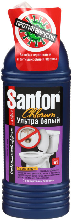 Средство для чистки Sanfor 750 г, Chlorum - фото 2 - id-p132145931