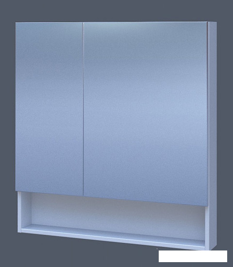 АВН Шкаф с зеркалом Фиджи 80 61.32 (белый) - фото 1 - id-p133993608