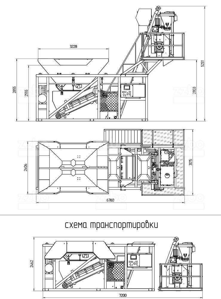 Мобильный бетонный завод Компакт-20 ZZBO - фото 10 - id-p89107832