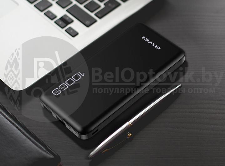 Портативный аккумулятор Power bank Awei P28K 10000mAh 2 USB - фото 7 - id-p133998720