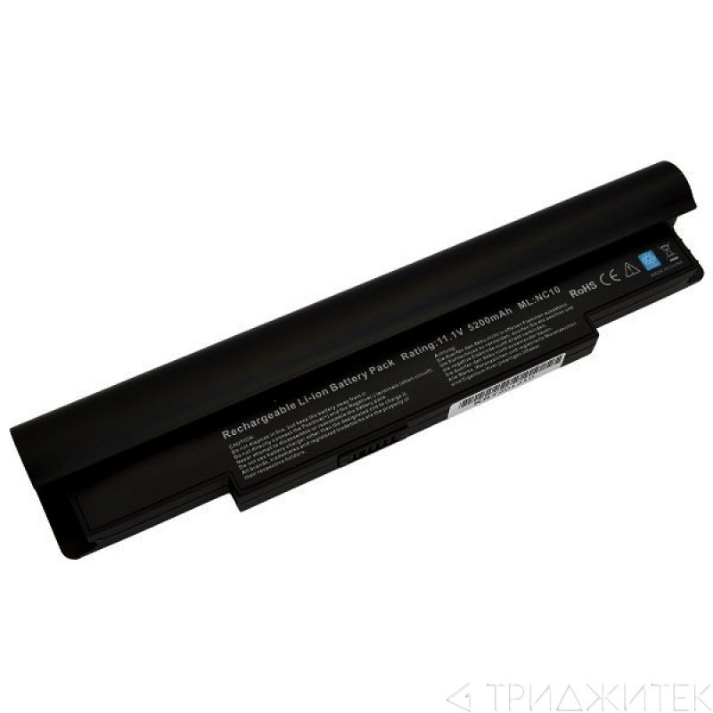Аккумулятор (батарея) для ноутбука Samsung Galaxy (NC10), 5200мАч, черный