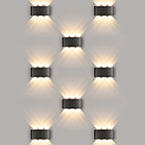 Twinky trio белый уличный настенный светодиодный светильник 1551 TECHNO Черный, фото 3