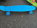 Детский скейт арт. 8303 Пенни борд голубой со светящимися колесами (роликовая доска) длина 56 см, пенниборд, фото 3