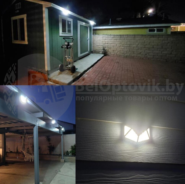 Светильник с датчиком движения на солнечной батарее 100 LED Solar Interaction Wall Lamp - фото 6 - id-p134007235