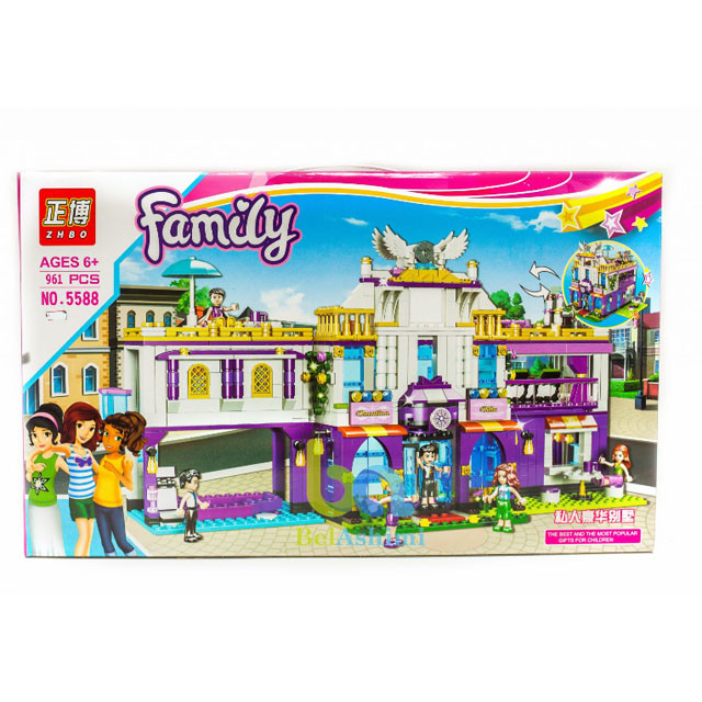 Конструктор ZHBO ZB5588 Family Частная вилла (аналог Lego) 961 деталь