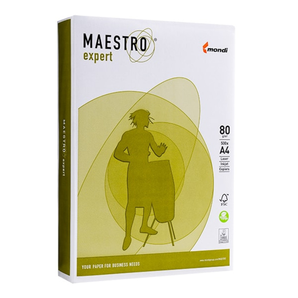 Бумага офисная Maestro Expert А4, 80 г/м2, 500 л/п. Класс "A+" - фото 1 - id-p134008407