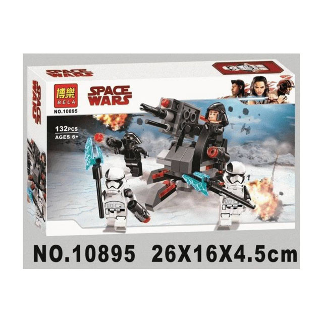 Конструктор Bela 10895 Star Wars Боевой набор специалистов Первого Ордена (аналог Lego Star Wars 75197) 132 д