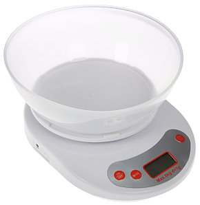 Весы кухонные электронные с чашей Feilite KE-1, нагрузка до 5 кг Белый корпус