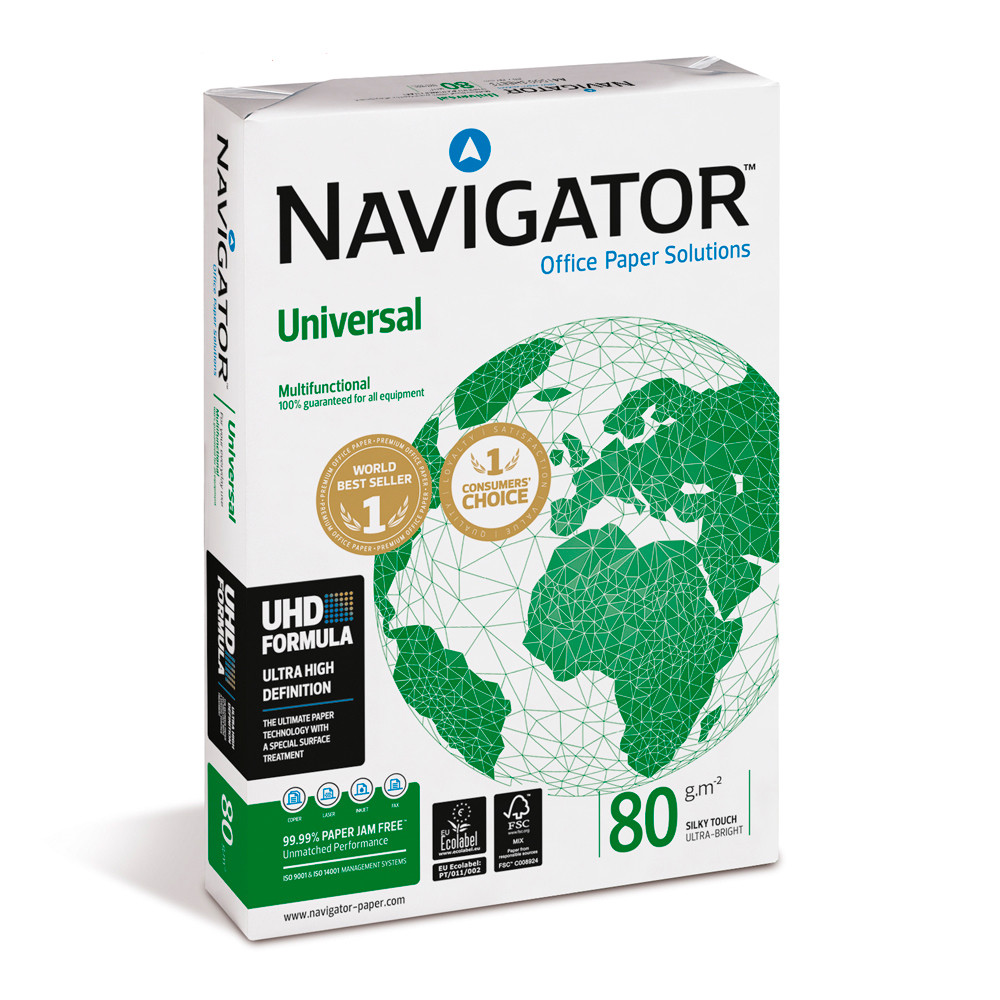Бумага офисная Navigator Universal А4, 80 г/м2, 500 л/п. Класс "А+" - фото 1 - id-p134008848
