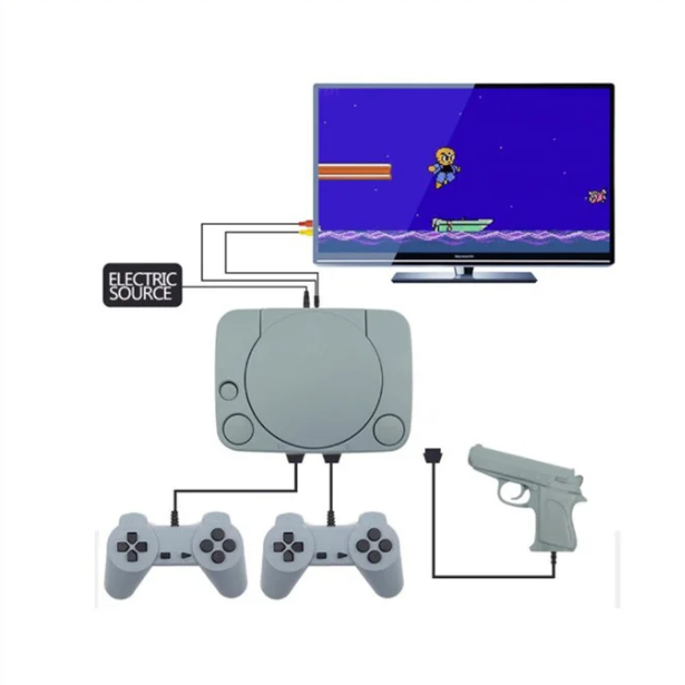 Игровая приставка SUPER 8 bit GAME с пистолетом и двумя игровыми джойстиками, (999999 встроенных игр - фото 7 - id-p134009387