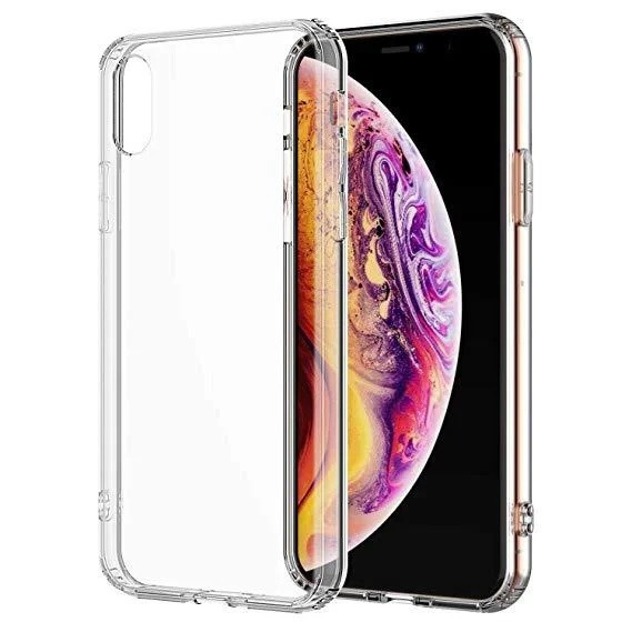 Силиконовый чехол для Apple iPhone XS Max Lux, прозрачный