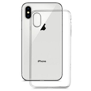 Силиконовый чехол для Apple iPhone XS Lux, прозрачный, фото 2