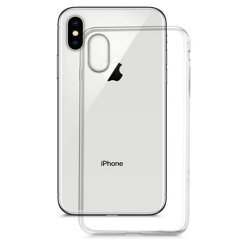 Силиконовый чехол для Apple iPhone X Lux, прозрачный