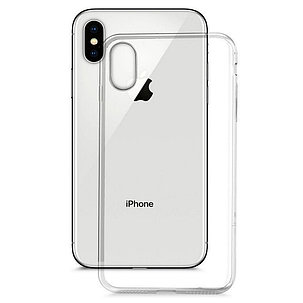 Силиконовый чехол для Apple iPhone X Lux, прозрачный, фото 2